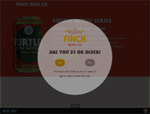 Tablet Screenshot of finchbeer.com